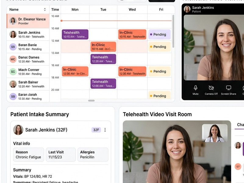 Provider schedule board