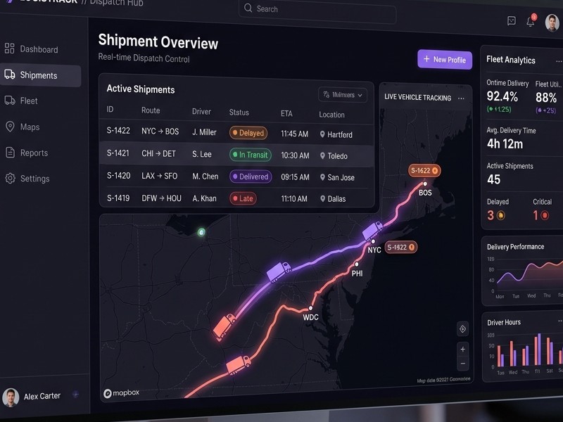 Live shipment board