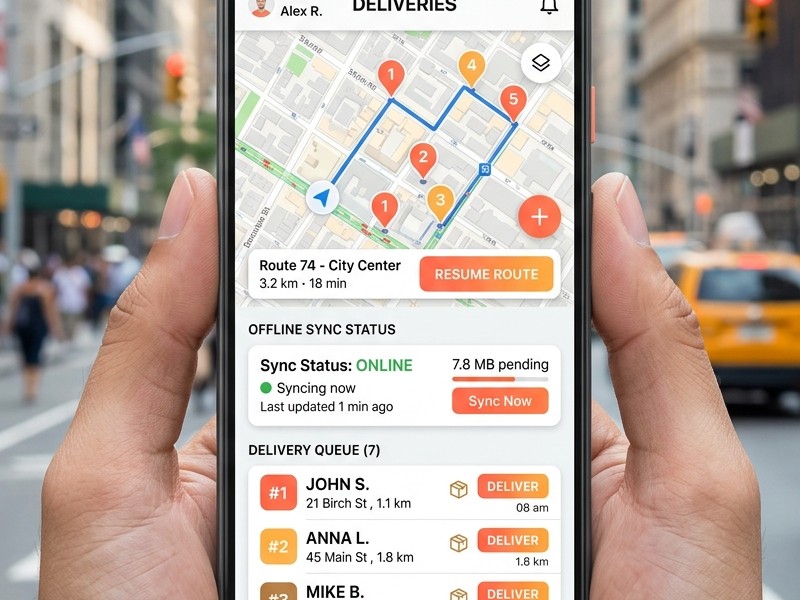 Route screen